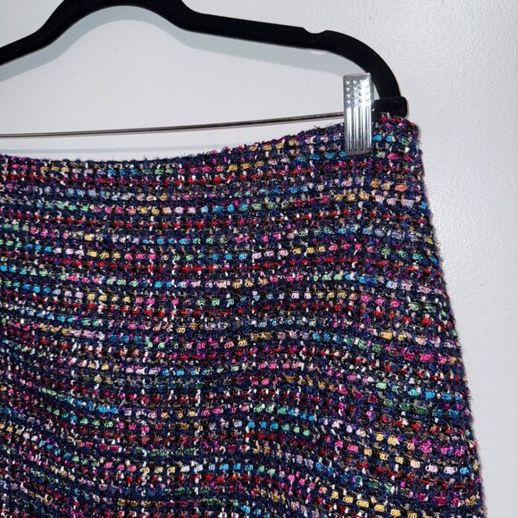 Loft Womens Multicolor Tweed Skirt Size 12 - Picture 4 of 7